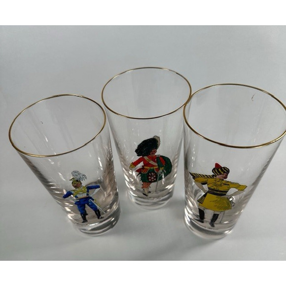 Libbey Solider Drinking Glass Tumblers w/Skinner's Horse, Highlander, Lancer VTG - Picture 3 of 16